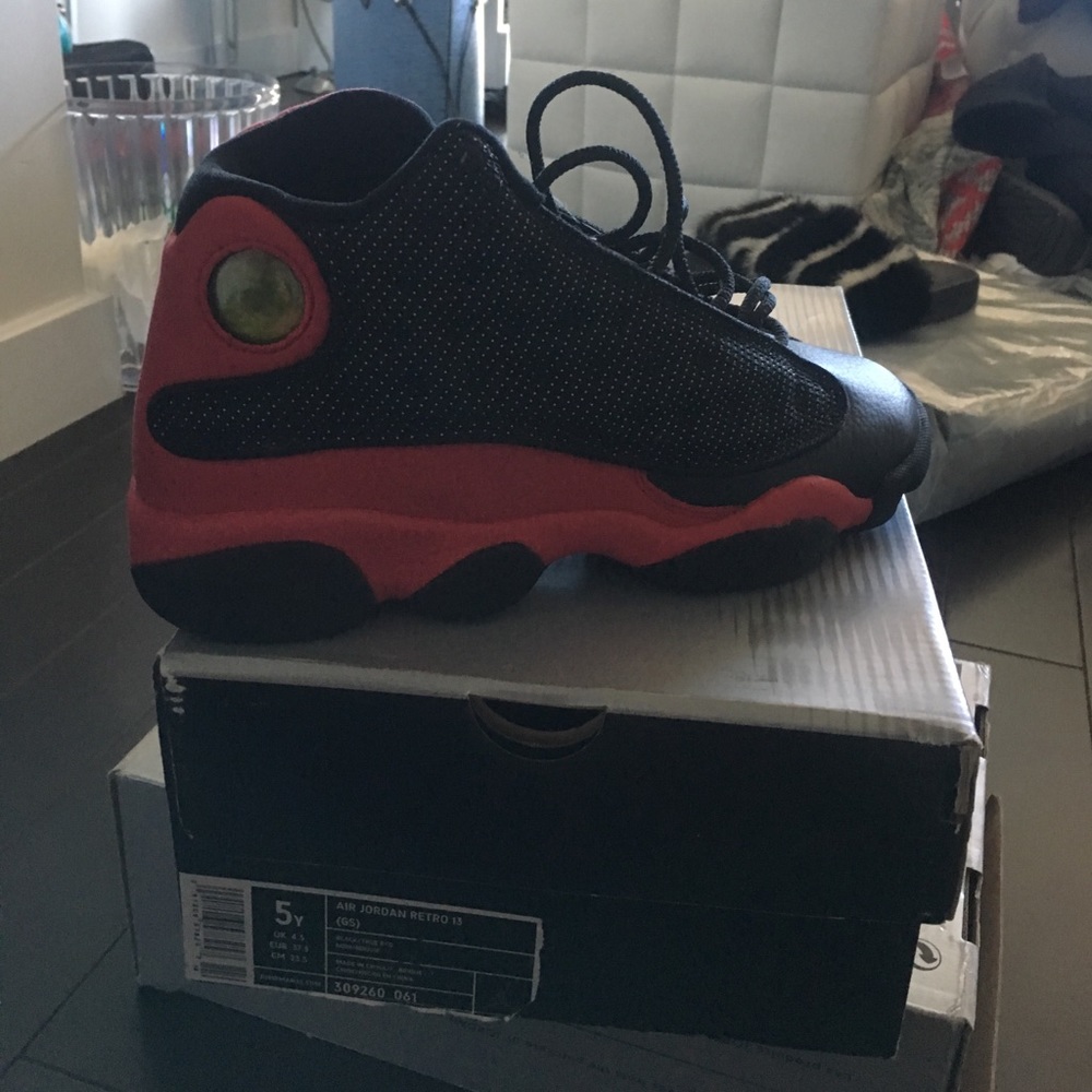 jordan true bred retro 13 black/truerednoir/rouvif