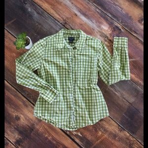 Abercrombie & Fitch gingham button down shirt