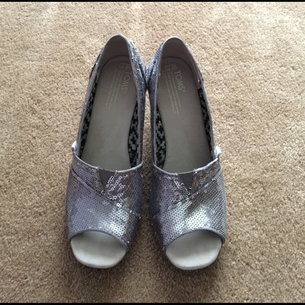 Toms Sequin Wedges