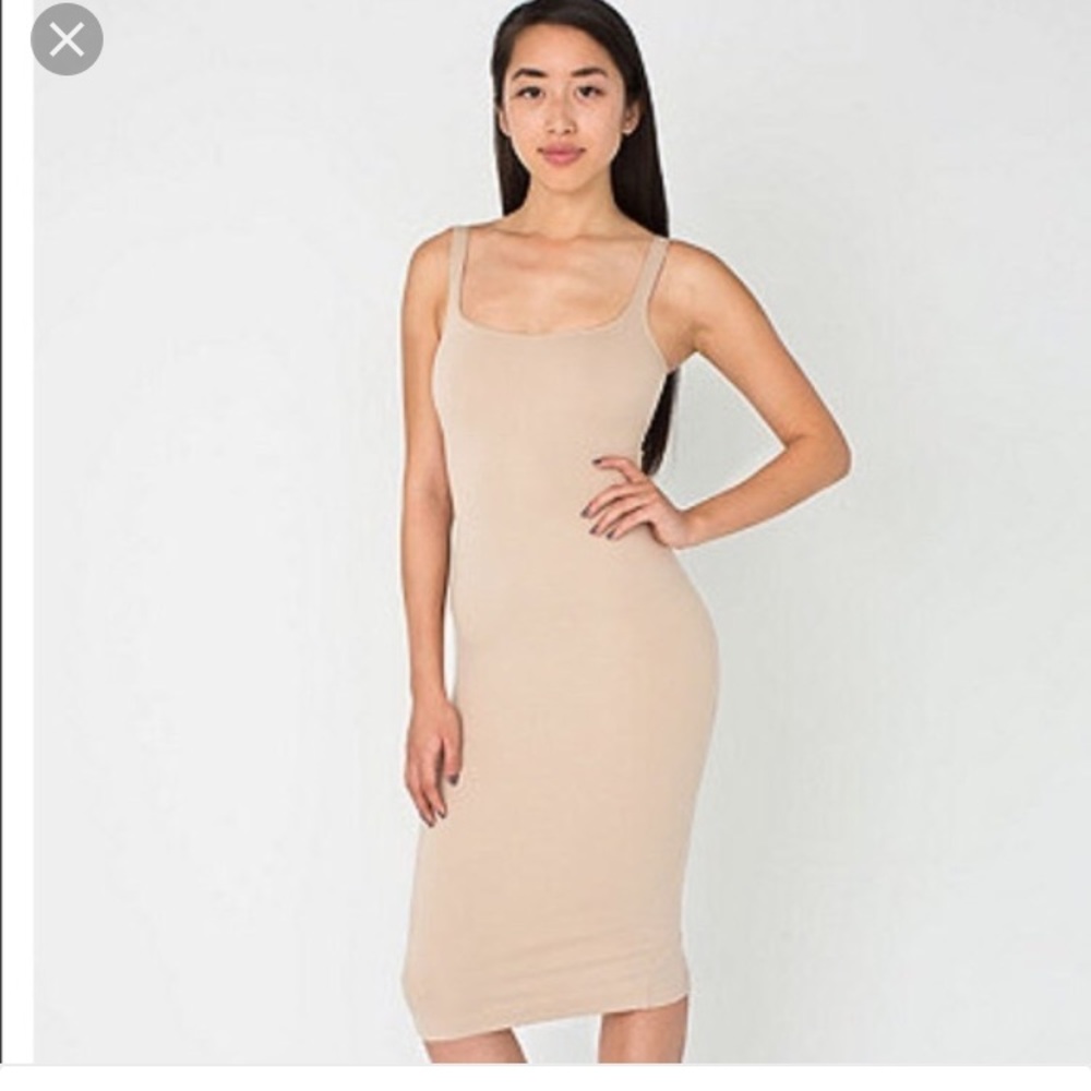 American apparel new pointe tank dress