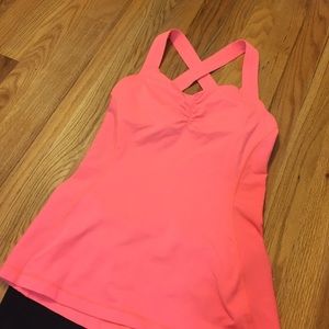 EUC Push UR Limits Coral Tank Top