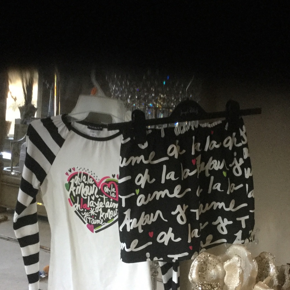 Kate Mack girls top and skirt set size 10