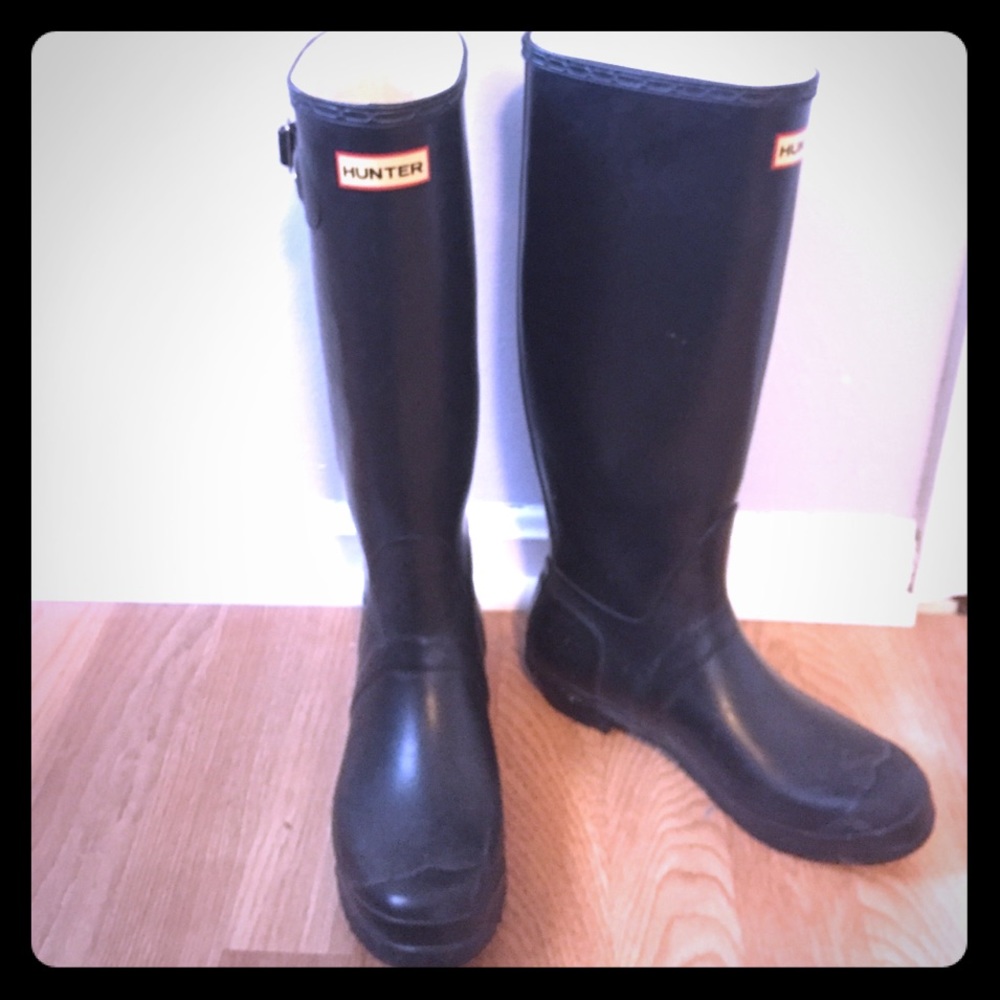 SOLD - Black Hunter Rain Boots