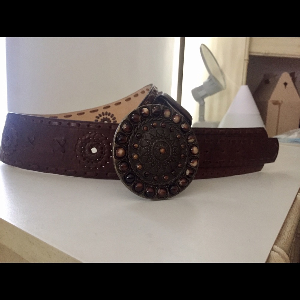 Embellished Brown Belt