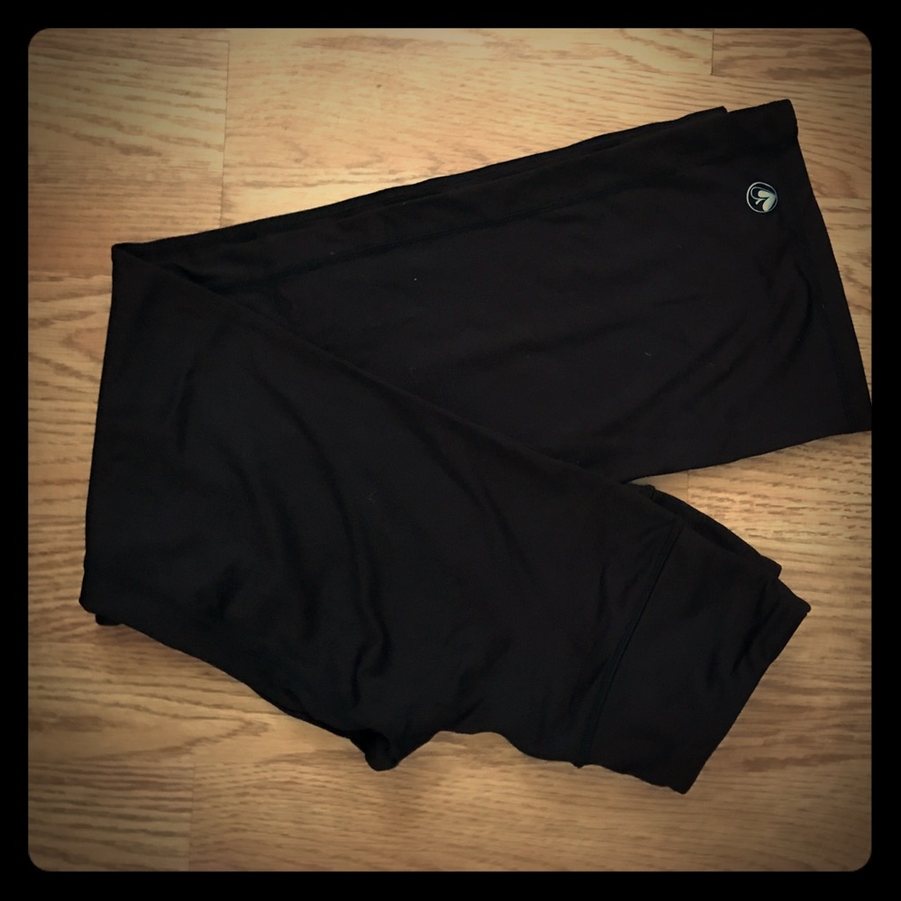 JUSTICE size 8 all black yoga pants
