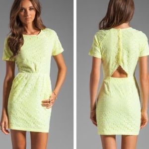 DV by Dolce Vita yellow lace dress