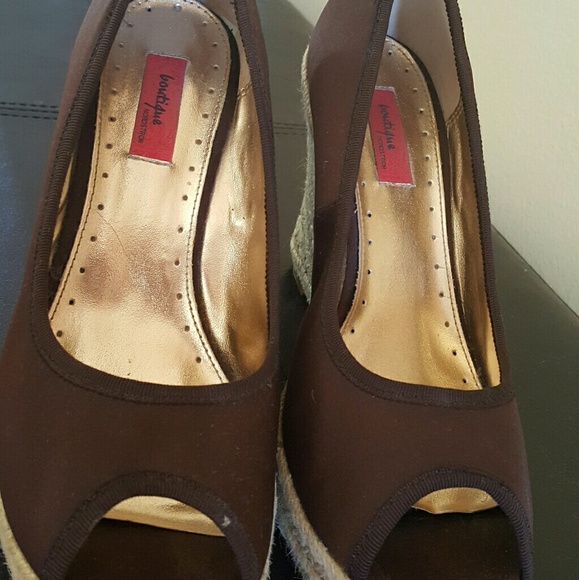 Nordstrom Boutique peep toe wedges - Picture 2 of 3