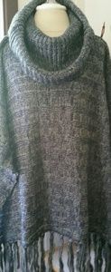 Turtleneck poncho