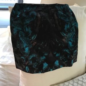 All saints floral print mini skirt