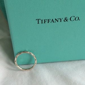 Tiffany & Co. Sterling Silver Hammered Band Ring
