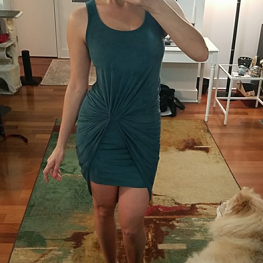 NWT Bar III Mini Suede-like Dress with Knot detail