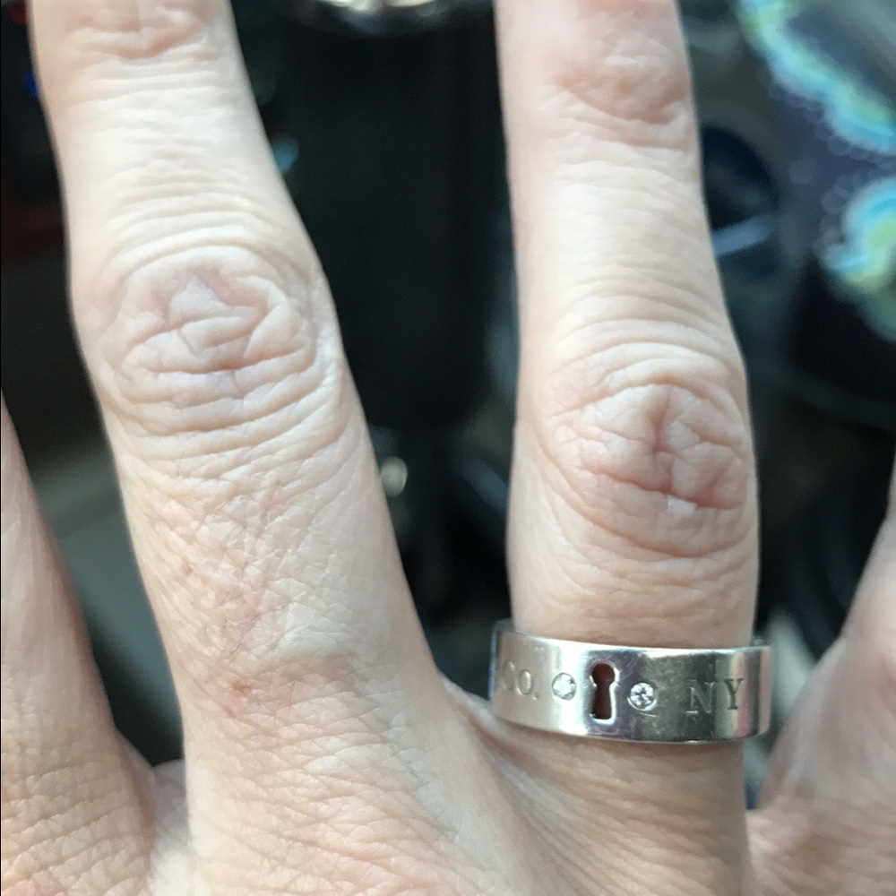 Tiffany key lock diamond ring - rare