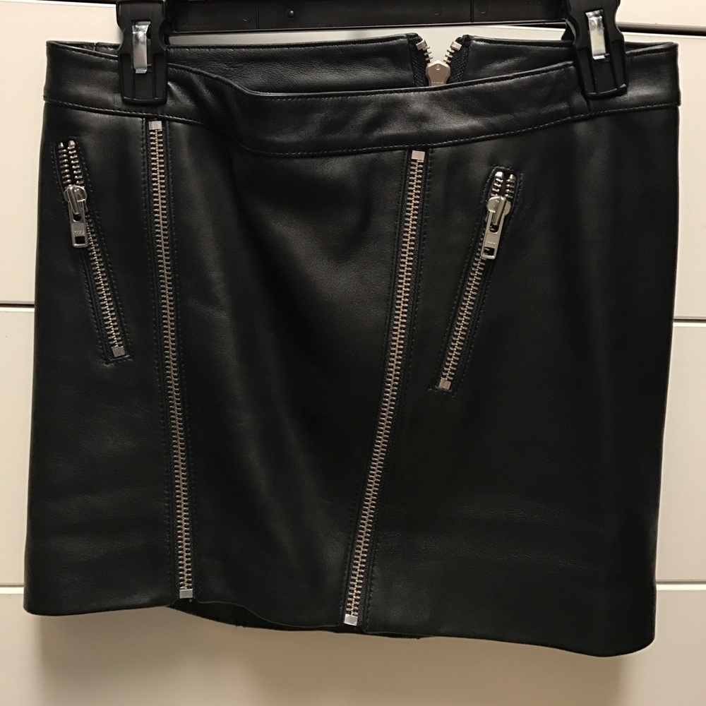 Mason black leather skirt from Intermix