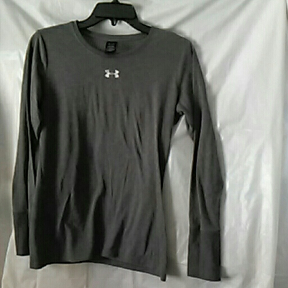 Under Armour long sleeve grey t shirt