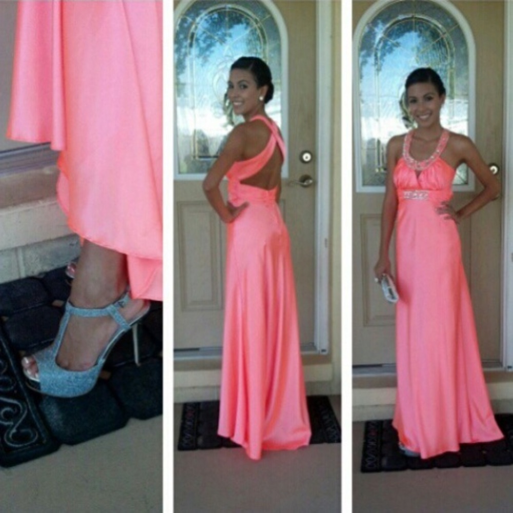 PROM DRESS Coral Pink