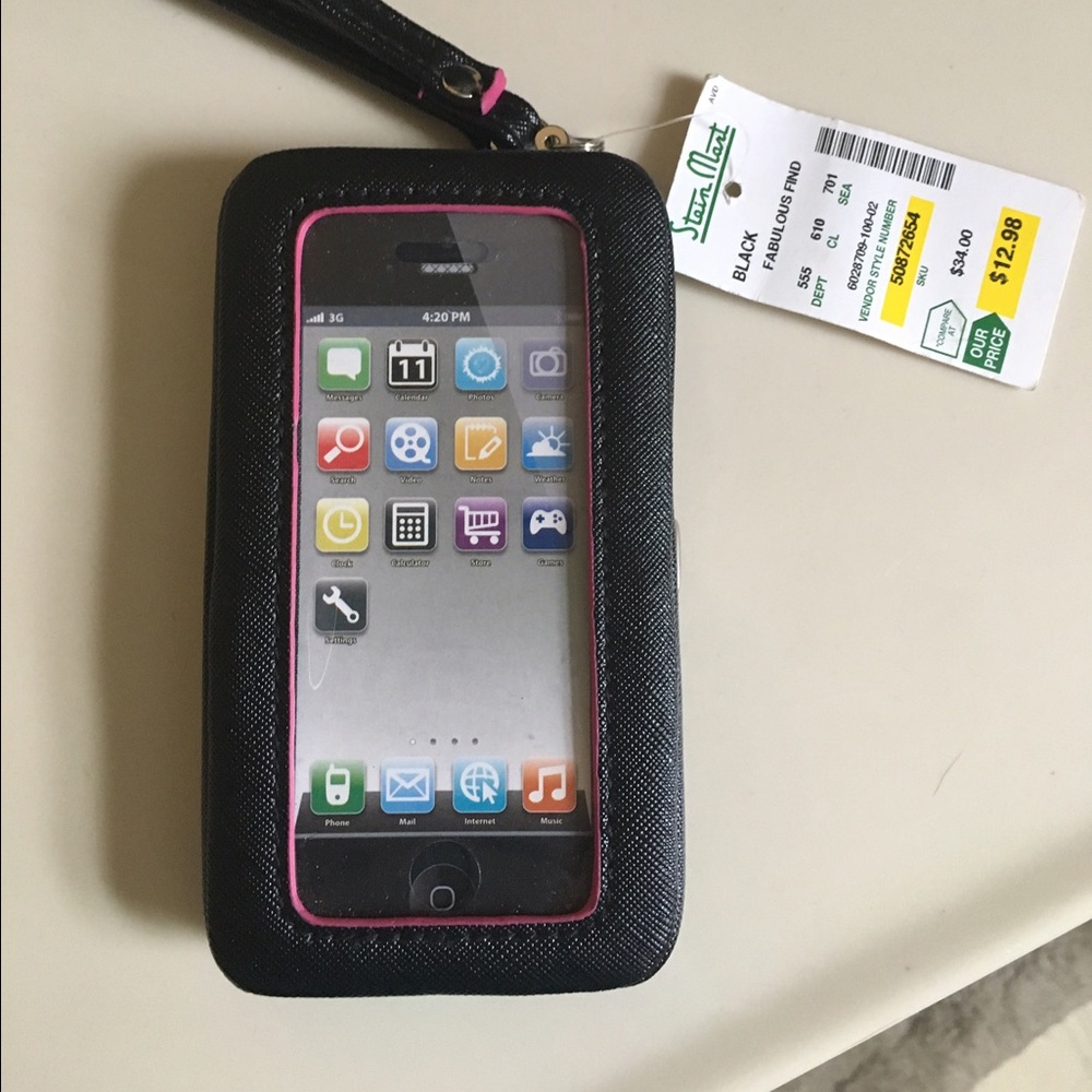 iPhone 5 case wristlet black NWT free w/bundle