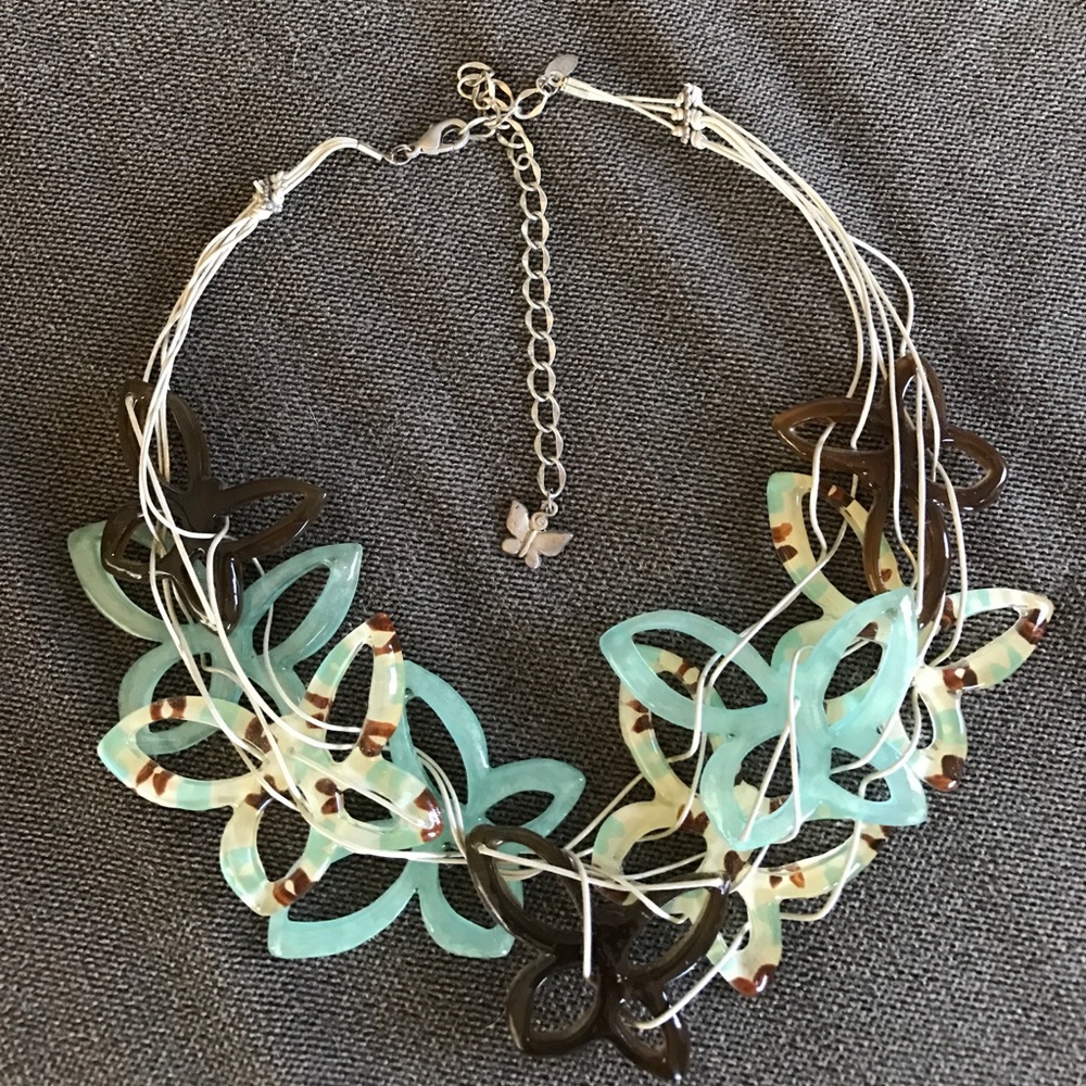 Bold and whimsical butterfly necklace