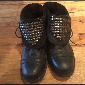 Zigi girl black moto boot