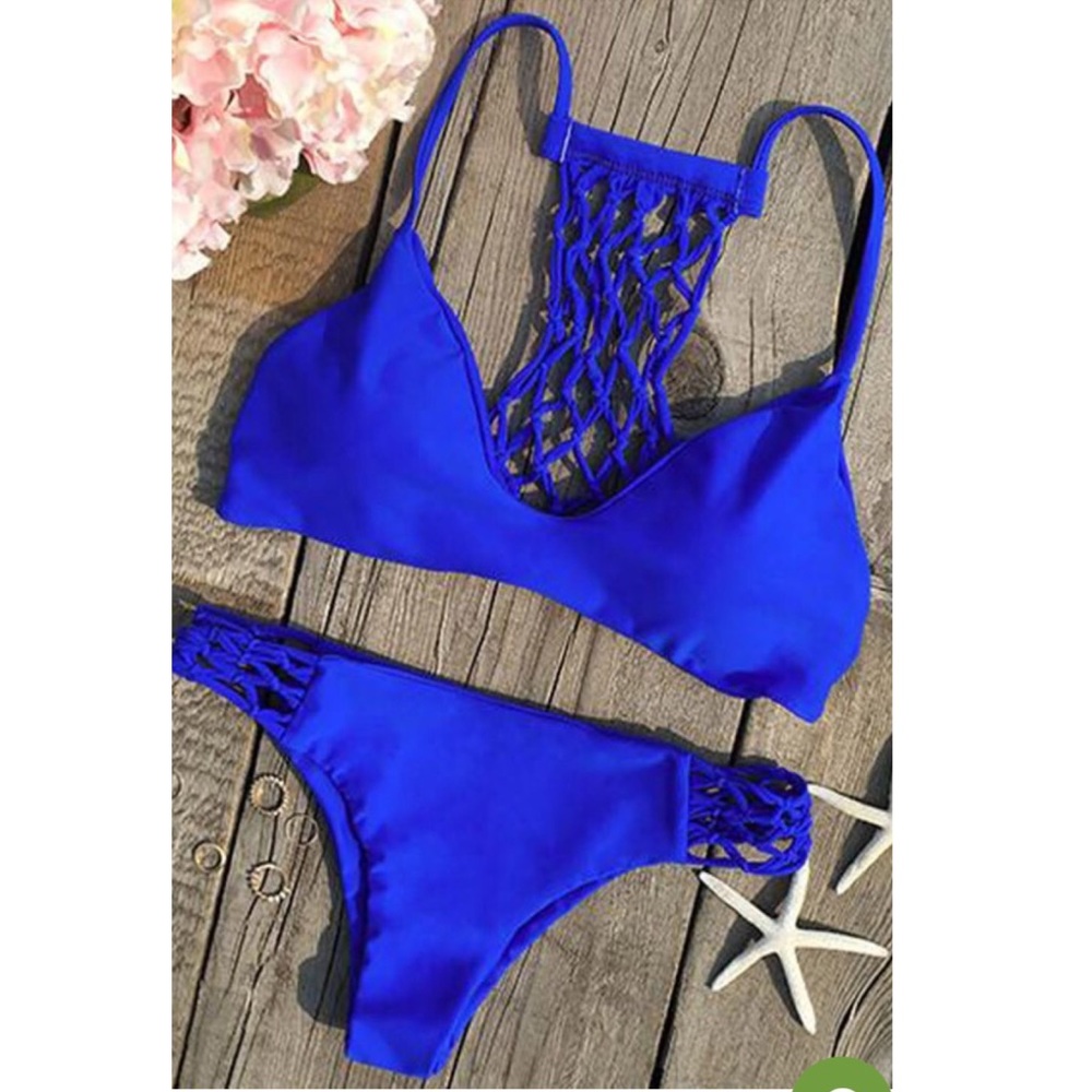 Blue bikini