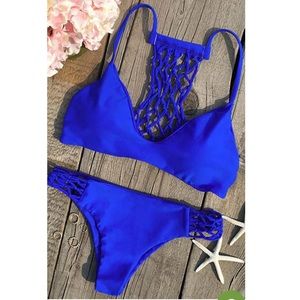 Blue bikini