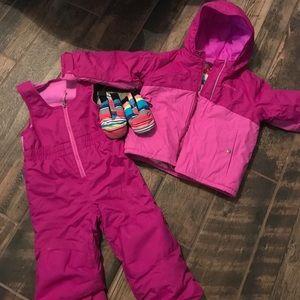 Ski Bib, Ski Jacket & Gloves