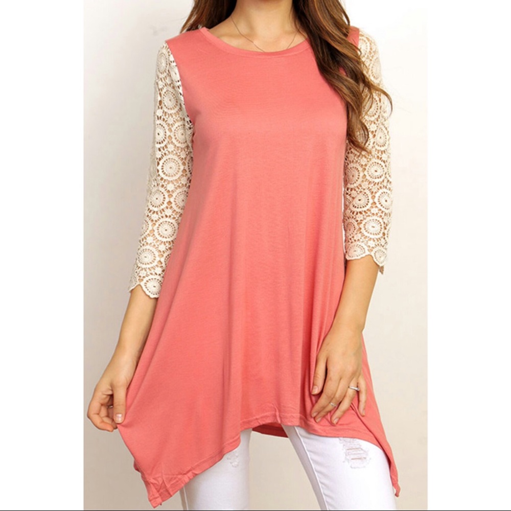 Cherished Crochet Sleeve Tunic