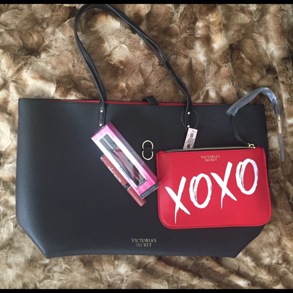 Victoria Secret  tote bag set  with make up clutch
