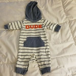 Carter's baby boy onsie with hoodie
