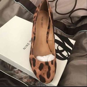 Nine West Ispy Leopard Wedge Pump