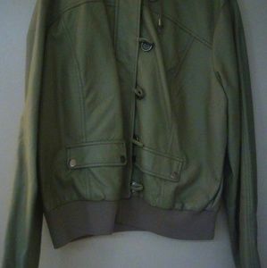 Leather Bomber Jacket