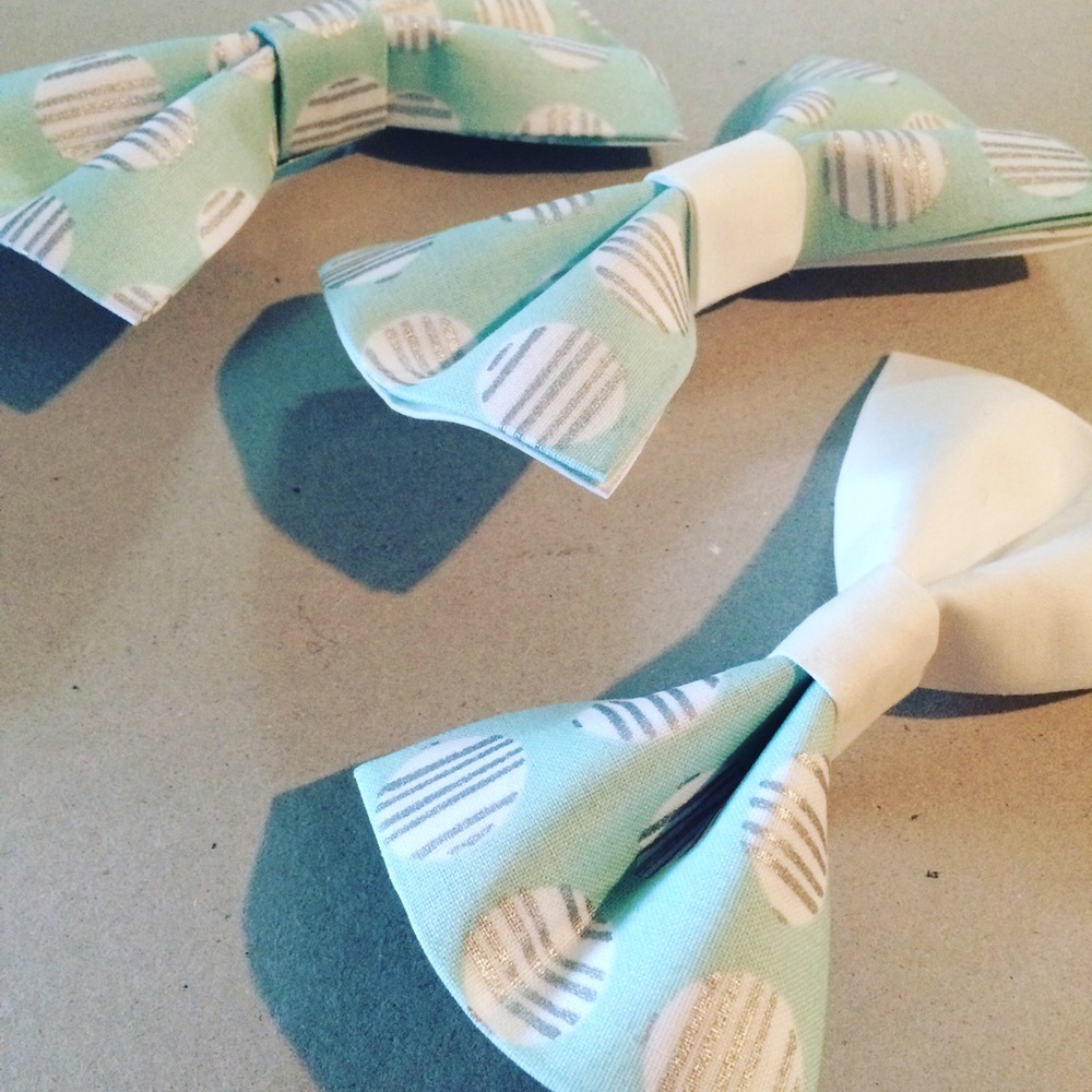 Hair Bow (2) Bow Tie (middle) $1 more for Bow Tie.