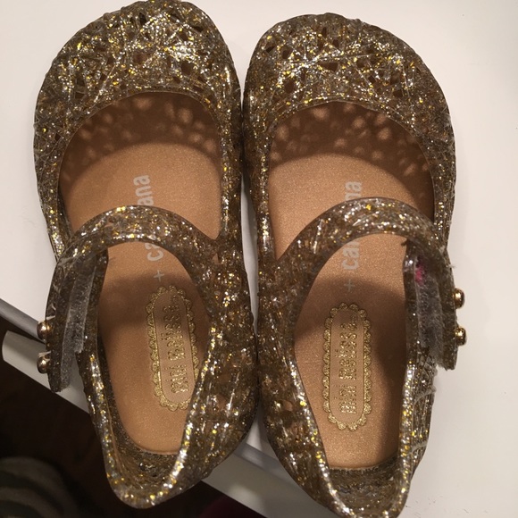 Mini Melissa Other - Mini Melissa gold baby shoes Great condition
