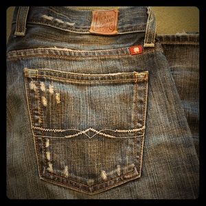 Lucky Brand distressed skinny jeans