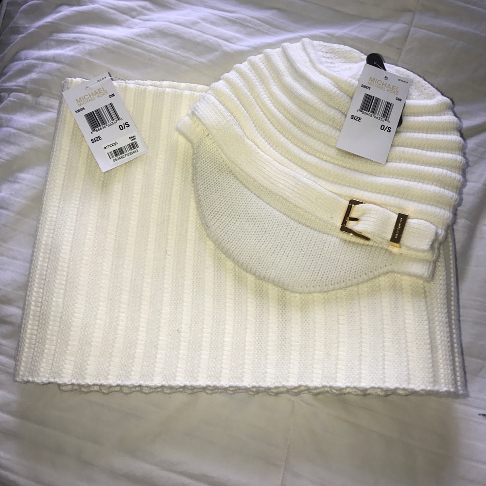 Michael Kors Hat and Scarf Set