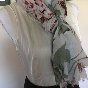 Ann Taylor Silk Ecru Shelltop Sz 8