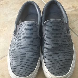 Women's Vans Perforated Leather Slip-on size 9