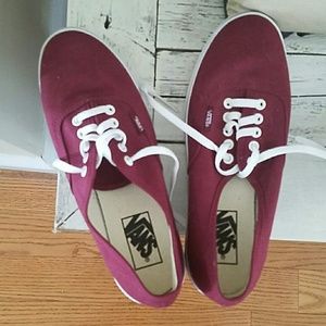 Maroon vans
