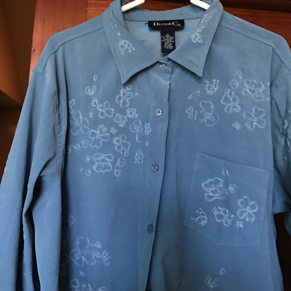 Denim & Co big shirt