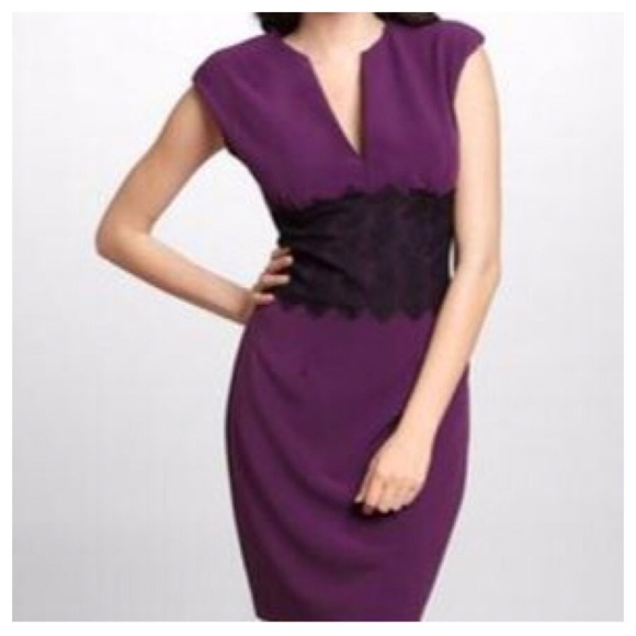EUC [SINGLE] Lace Waisted Dress in Blue - Picture 1 of 4