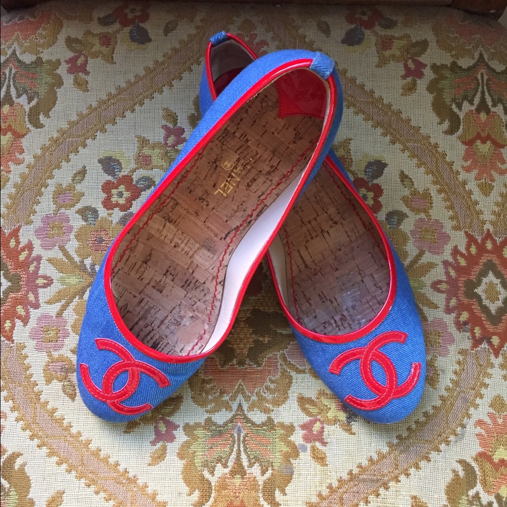 💯 Authentic Chanel Flats Sz 39 1/2