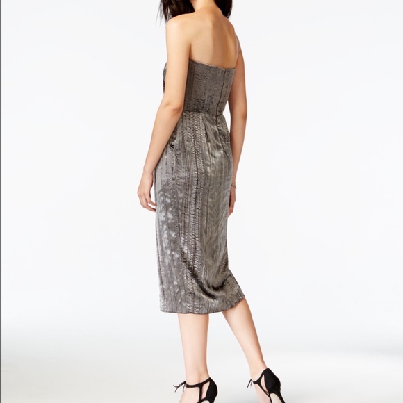 🎉Sale🎉RACHEL Rachel Roy Metallic Strapless Midi - Picture 2 of 7