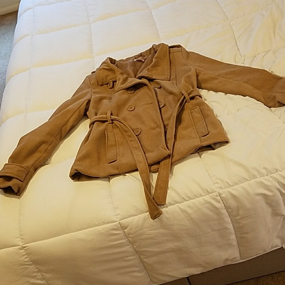 Women's Khaki Peacoat
