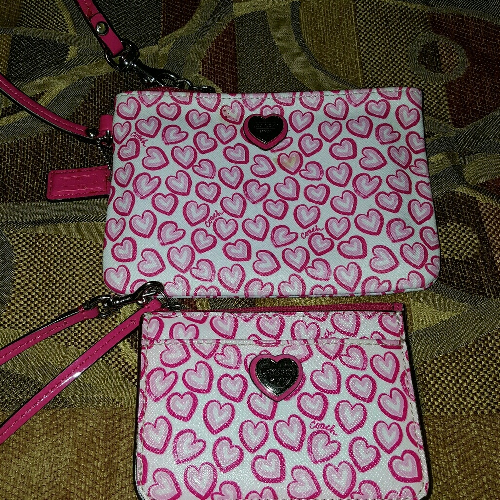 Coach wristlet and card holder