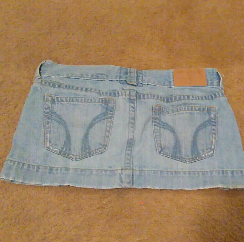 Hollister jean skirt