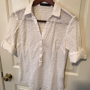 The Limited Eyelet Lace Blouse