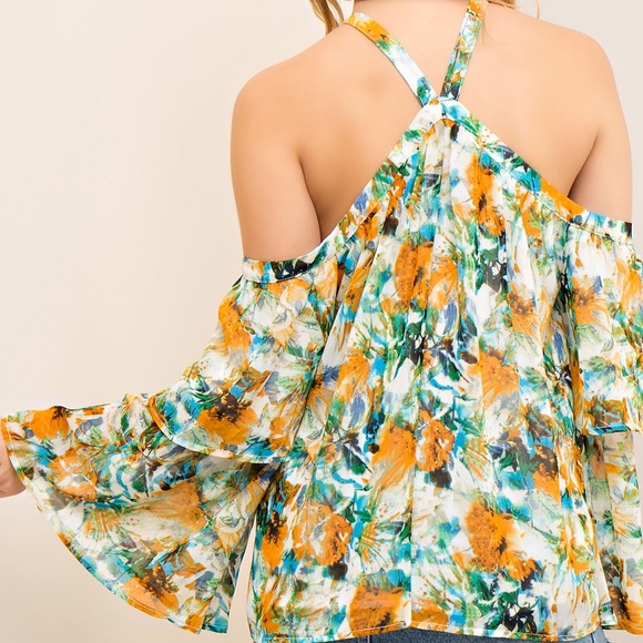 BNWT Colorful Halter Style Top - Picture 2 of 2