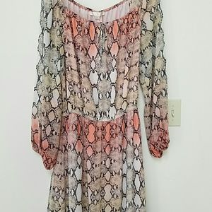Snake print dress