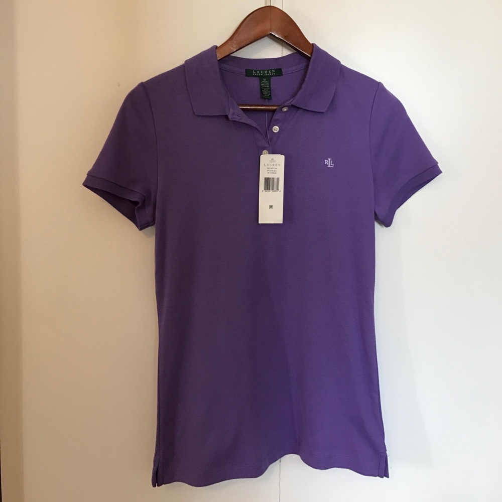 NWT! Lauren Ralph Lauren polo top in medium purple