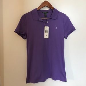 NWT! Lauren Ralph Lauren polo top in medium purple
