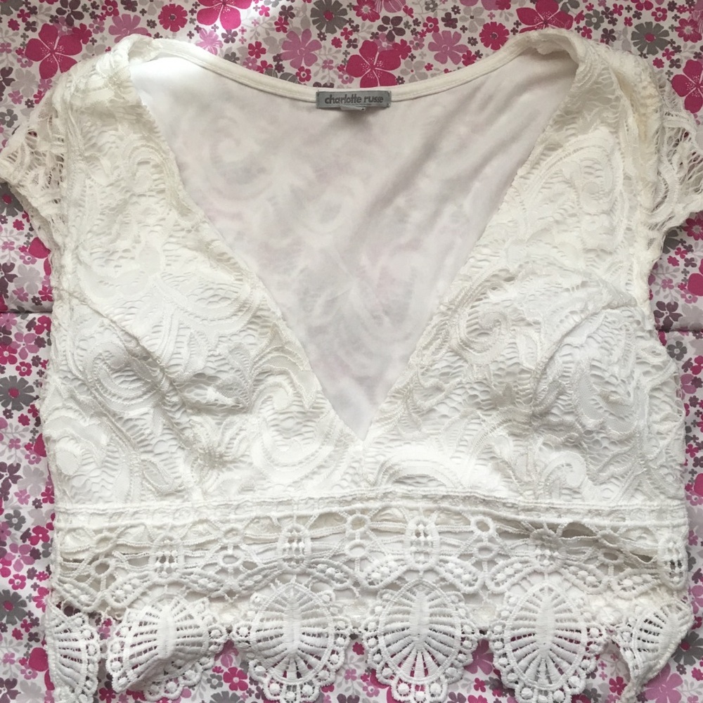 Lace crop top
